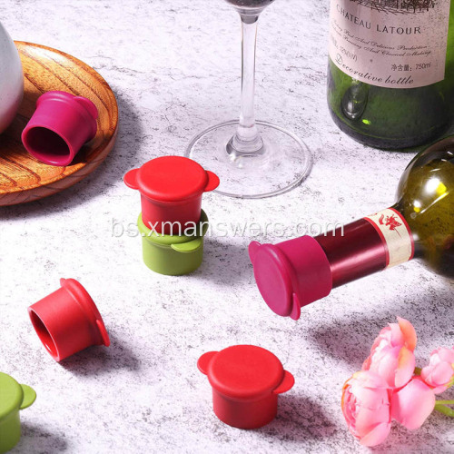 Kreativni dijelovi čepa za bocu vina od silikona za promociju